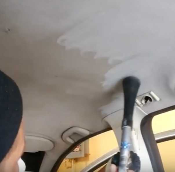 Как почистить потолок в машине своими руками
