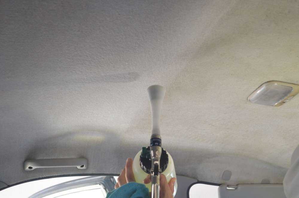 Химчистка потолка автомобиля своими руками: средство для чистки