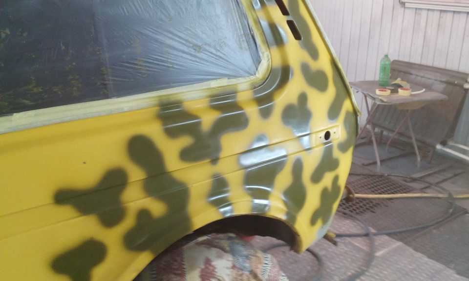 Покраска авто в камуфляж своими руками: выбор материала и этапы покраски