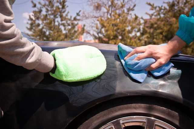 Безупречное состояние автомобильной резины после полировки