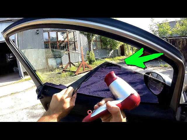 Снятие тонировки со стекол автомобиля своими руками