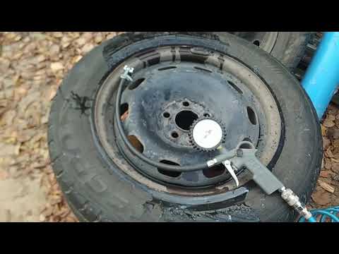 Как посадить шину на диск
