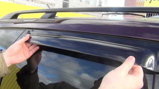 Как правильно установить дефлекторы на окна автомобиля своими руками