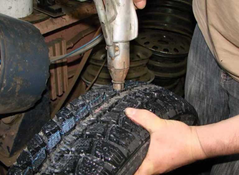 Как произвести шиповку шин своими руками - изготавливаем приспособление и шипы, видео и др