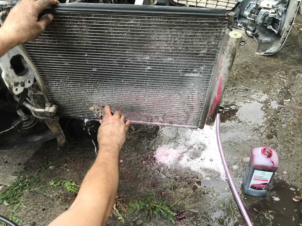 Попытка очистки радиатора печки автомобиля своими руками