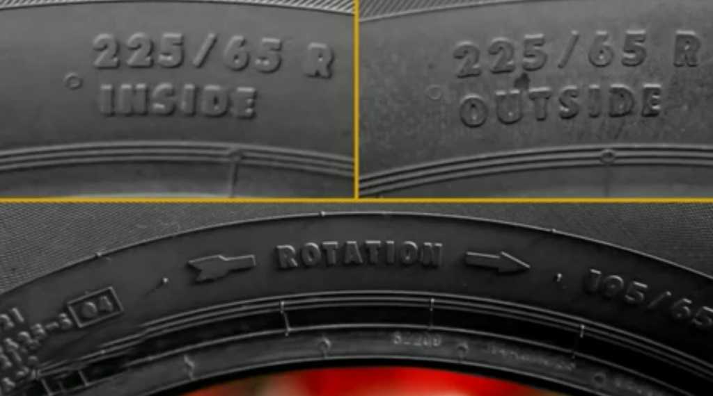 Надпись rotation на шинах: что значит