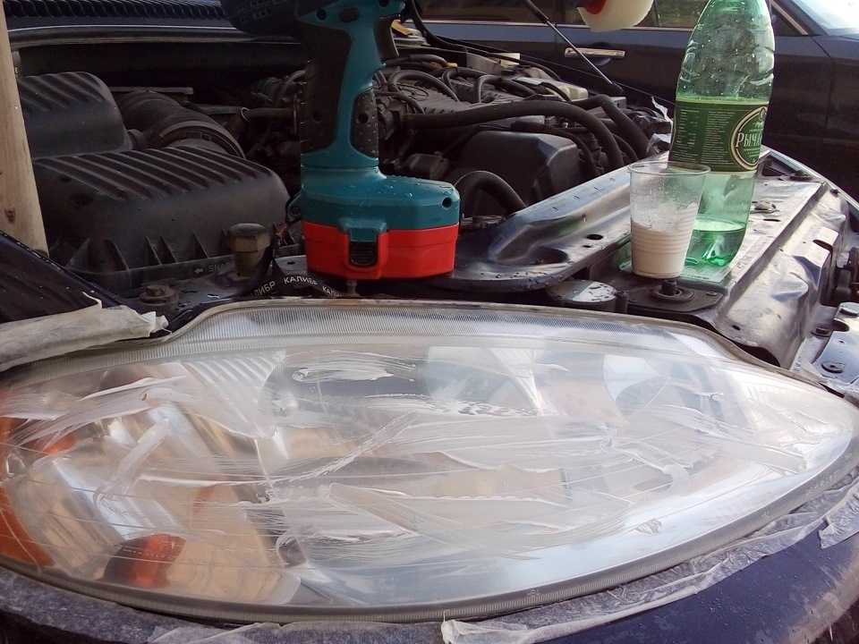 Полировка фар своими руками - шлифовка пластиковой оптики в домашних условиях