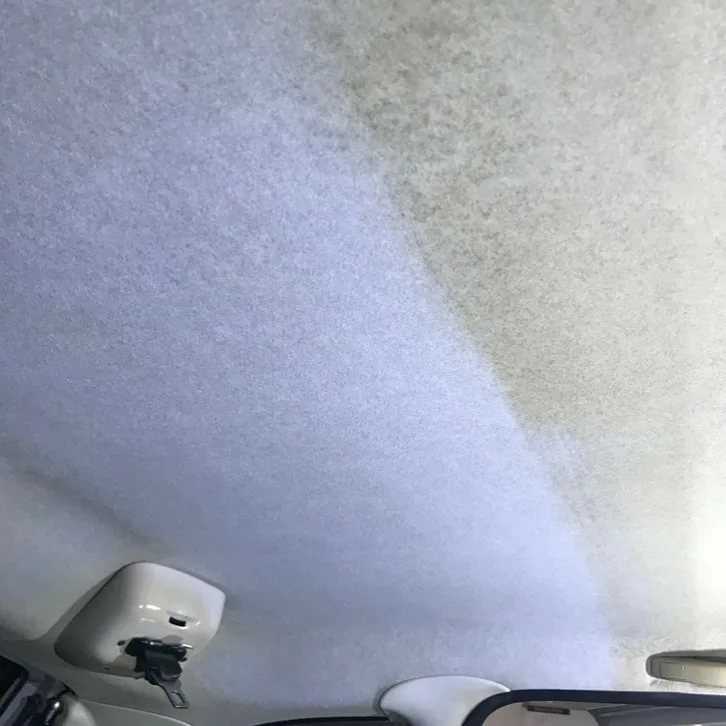 Как помыть потолок в машине