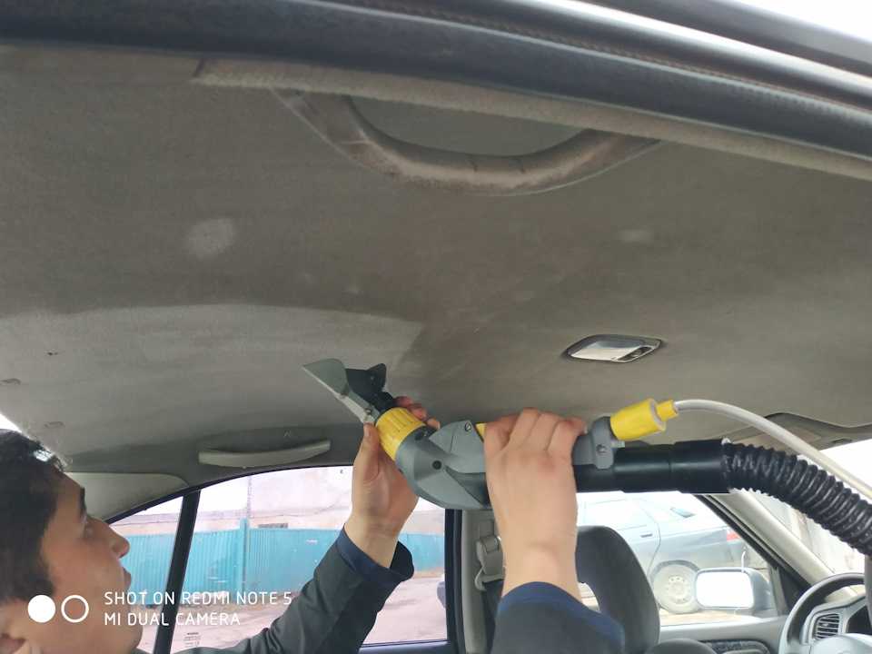 Чистка потолка автомобиля своими руками