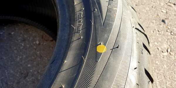 Желтые, красные, цветные метки на шинах: что означают эти точки