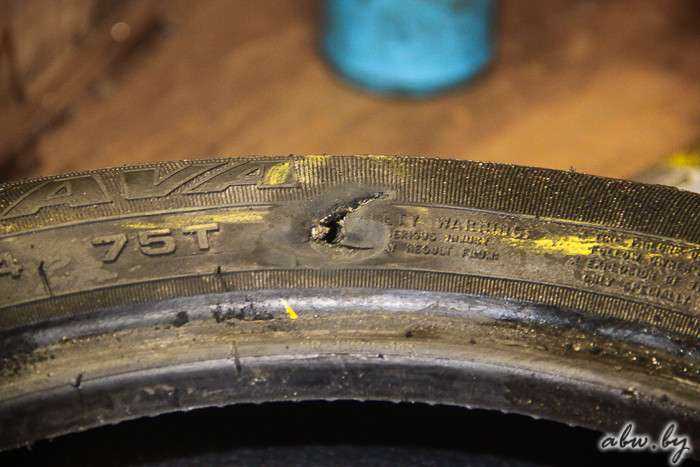 Боковой порез шины – чем опасен и можно ли заклеить