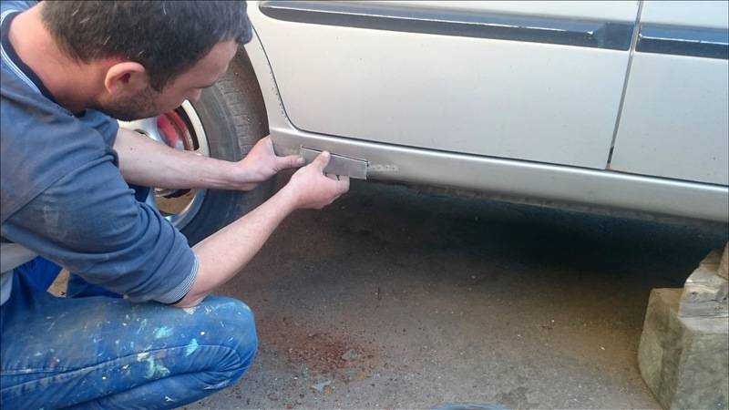 Как отремонтировать погнутый порог автомобиля