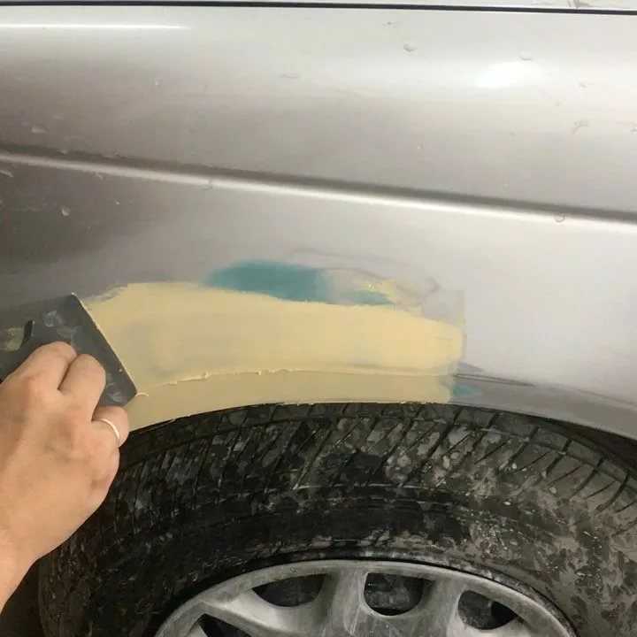 Как зашпаклевать машину своими руками видео