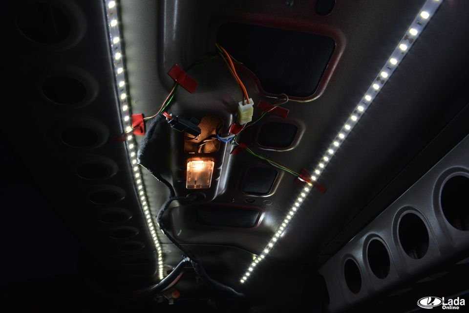 Подключение светодиодной ленты на 12 вольт в автомобиле