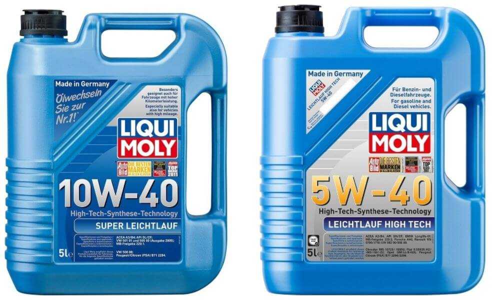 Моторное масло 5w30 и 5w40 – в чем разница, какое лучше выбрать