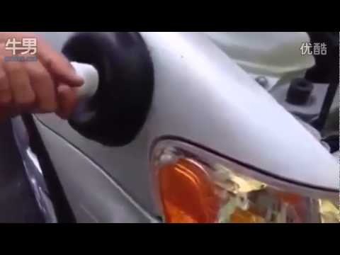Как убрать вмятину на машине своими руками