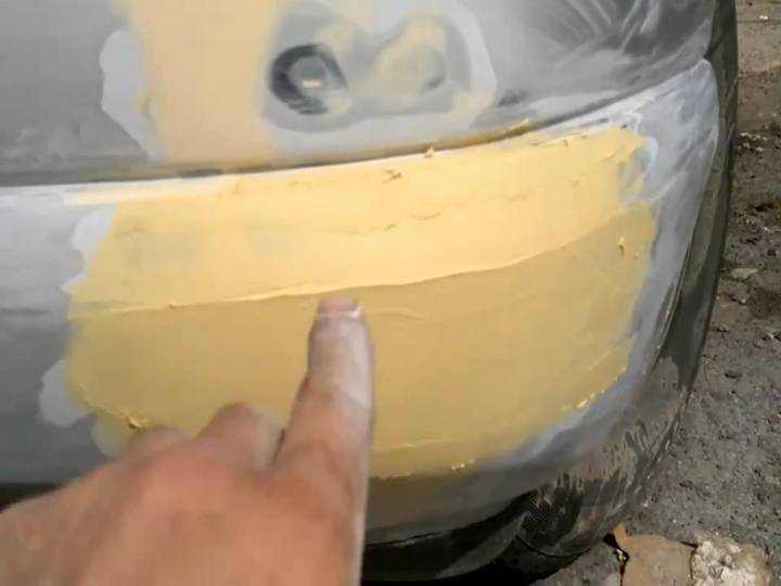 Как покрасить бампер из баллончика своими руками